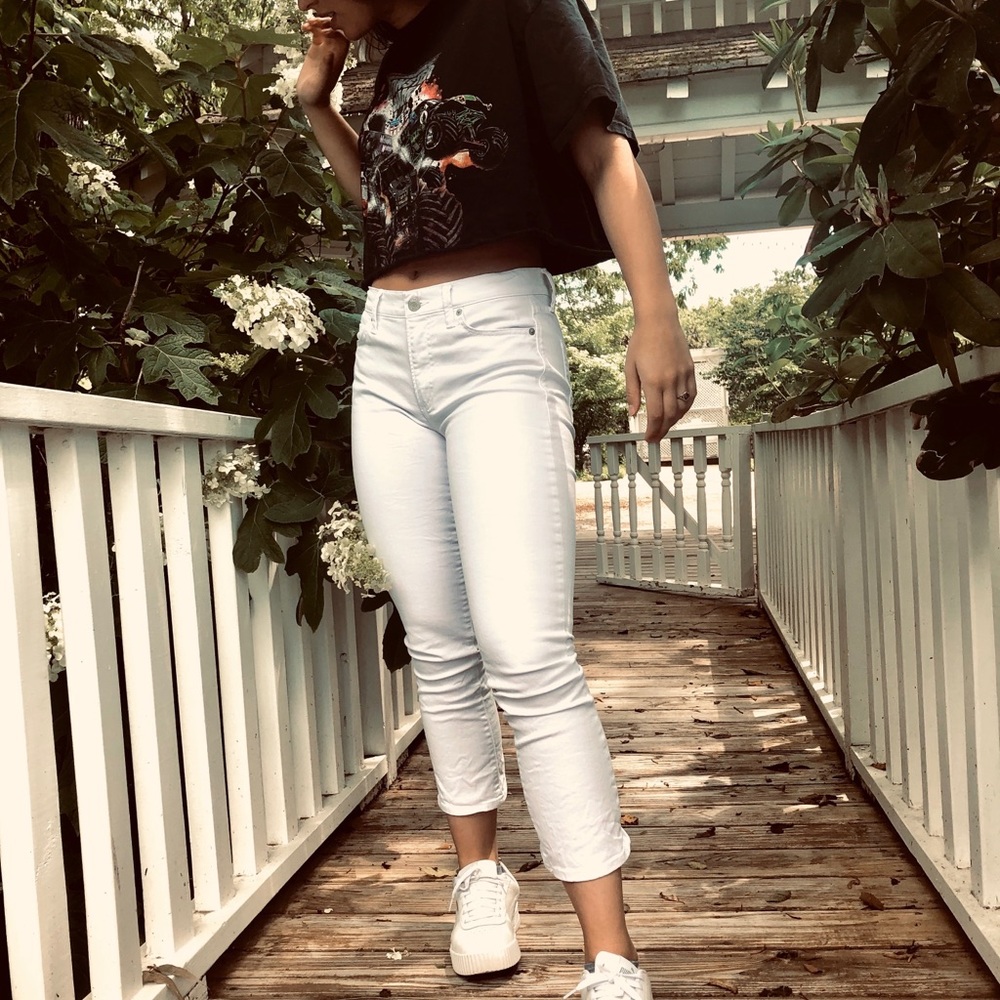 Funky white pants